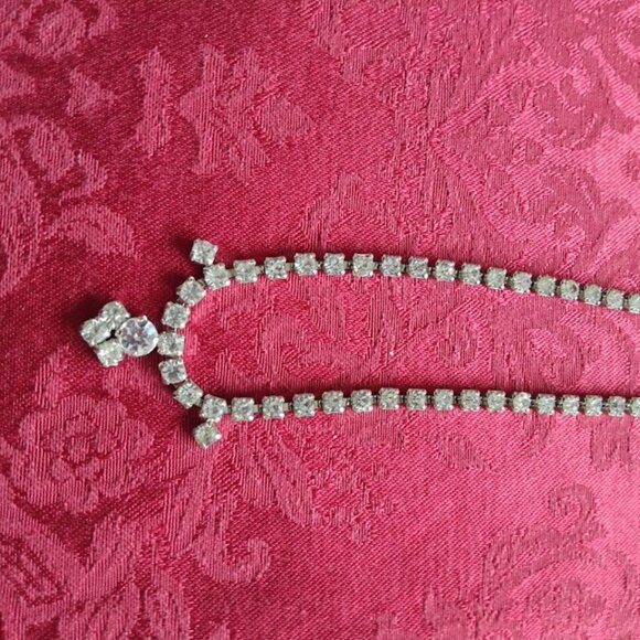 Vintage Rhinestone and Crystal Necklace and Earring Sets (2) - Picture 10 of 12